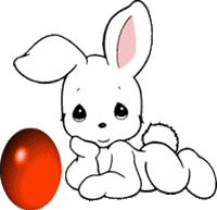 Gif animé Pâques lapin